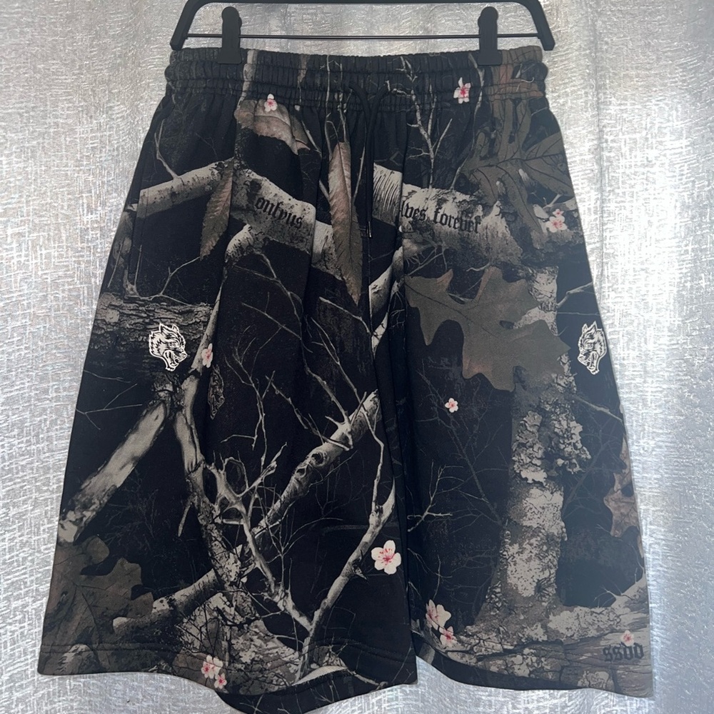 Darc Sport Black Camouflage OVERSIZED shorts